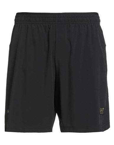 Ea7 Man Shorts & Bermuda Shorts Black Size Xl Polyester, Elastane In Black