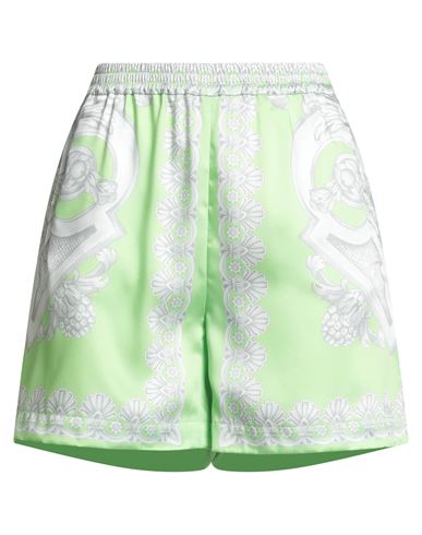Versace Woman Shorts & Bermuda Shorts Lime Green Size 12 Polyester