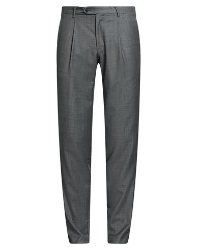 Tombolini Man Pants Grey Size 38 Virgin Wool In Gray