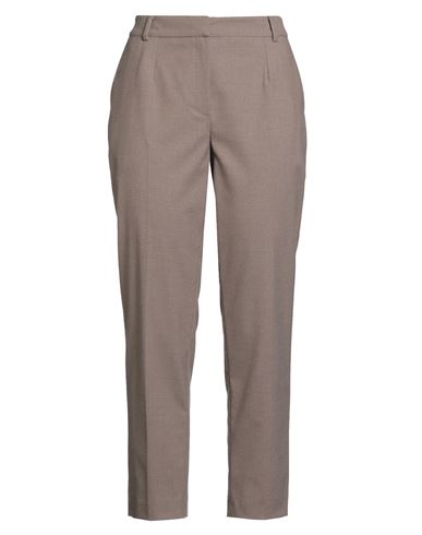 Purotatto Woman Pants Khaki Size 8 Viscose, Polyester, Elastane In Gray