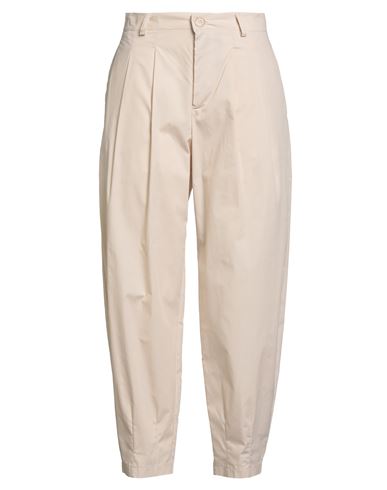 Haveone Woman Pants Beige Size M Cotton In Sand