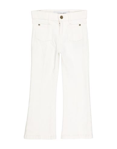 Trussardi Junior Toddler Girl Jeans White Size 4 Cotton, Elastane In White