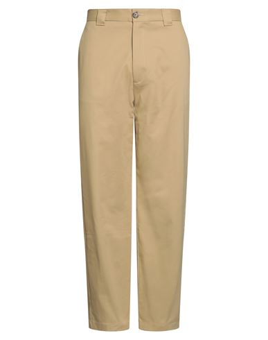 Berna Man Pants Beige Size 36 Cotton, Elastane In Neutral