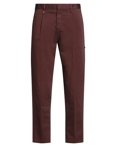 Berna Man Pants Brown Size 34 Cotton, Elastane In Brown