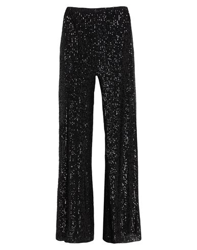 White Wise Woman Pants Black Size 8 Polyester, Elastane In Black