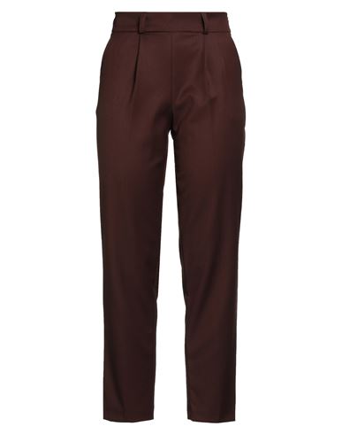 Actualee Woman Pants Brown Size 6 Polyester, Rayon, Elastane In Brown