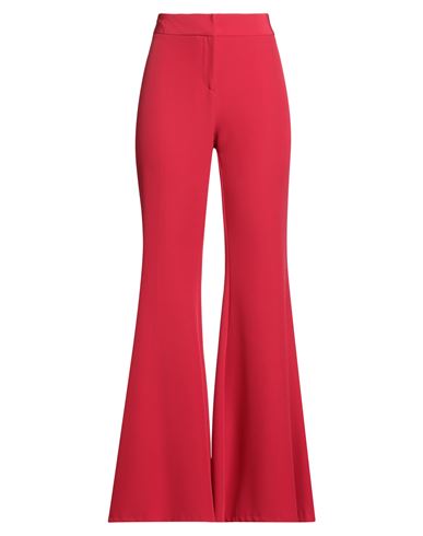 Actualee Woman Pants Red Size 10 Polyester, Elastane In Red
