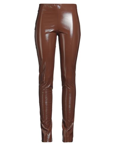 Marsēm Woman Pants Brown Size 6 Polyester, Polyurethane In Brown