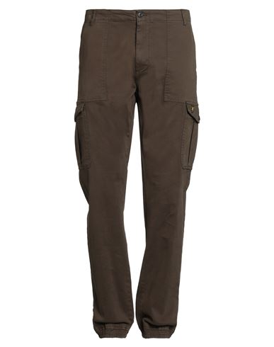 Lyle & Scott Man Pants Military Green Size 36 Cotton, Elastane In Brown