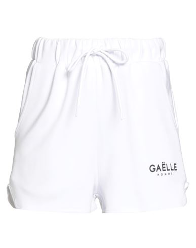 Gaelle Paris Gaëlle Paris Woman Shorts & Bermuda Shorts White Size 2 Polyester, Modal, Elastane In White