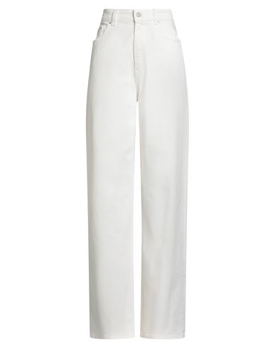 Fabiana Filippi Woman Jeans White Size 6 Cotton, Elastane In White