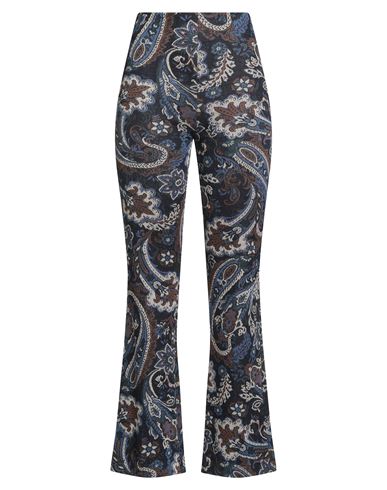 White Wise Woman Pants Navy Size S Polyester, Viscose, Elastane In Gray