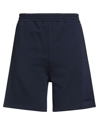 Dondup Man Shorts & Bermuda Shorts Navy Size L Cotton In Blue