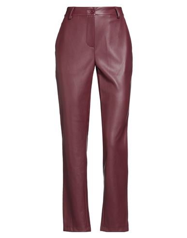 Tensione In Woman Pants Burgundy Size Xs Polyurethane, Polyester In Burgundy