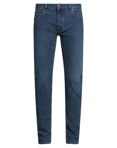 Moorer Man Jeans Blue Size 33 Cotton, Cashmere, Elastane In Blue