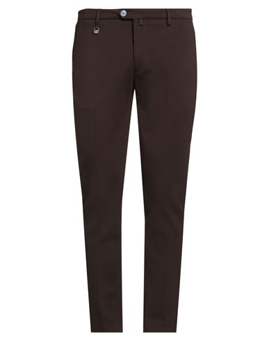 Barbati Man Pants Dark Brown Size 30 Viscose, Polyamide, Elastane In Brown