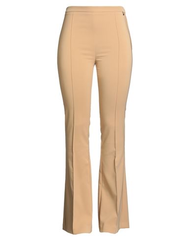 Elisabetta Franchi Woman Pants Camel Size 10 Polyester, Elastane In Neutral