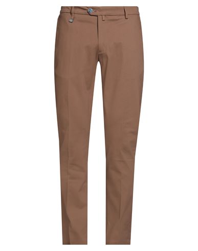Barbati Man Pants Khaki Size 42 Cotton, Elastane In Brown