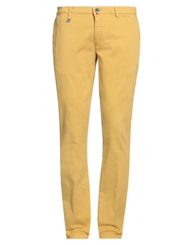 Barbati Man Pants Marigold Size 38 Cotton, Elastane In Yellow