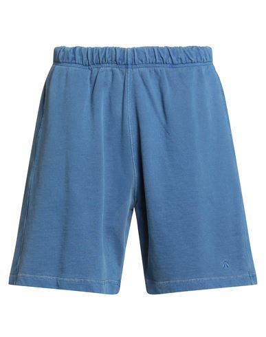 Nigel Cabourn Man Shorts & Bermuda Shorts Light Blue Size M Organic Cotton In Blue