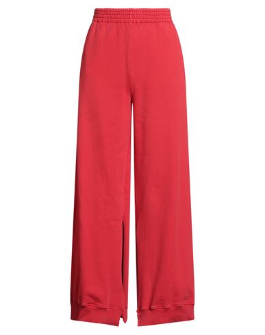 Mm6 Maison Margiela Woman Pants Red Size L Cotton In Red