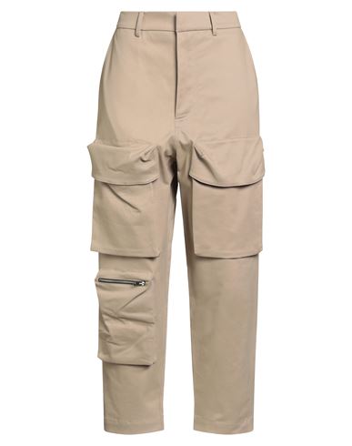 The M .. Woman Pants Beige Size L Cotton, Elastane In Brown