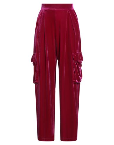 Tensione In Woman Pants Magenta Size M Polyester, Elastane In Red