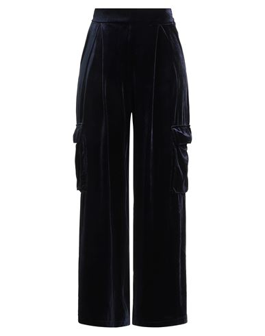 Tensione In Woman Pants Navy Size M Polyester, Elastane In Black