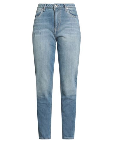 Pepe Jeans Woman Jeans Blue Size 32w-30l Cotton, Elastane In Blue