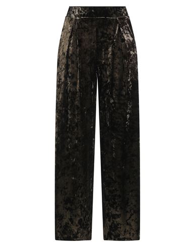 Tensione In Woman Pants Khaki Size M Polyester, Elastane In Black