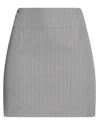 Tensione In Woman Mini Skirt Grey Size M Polyester, Viscose, Elastane In Gray