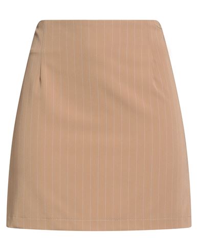 Tensione In Woman Mini Skirt Beige Size M Polyester, Viscose, Elastane In Neutral