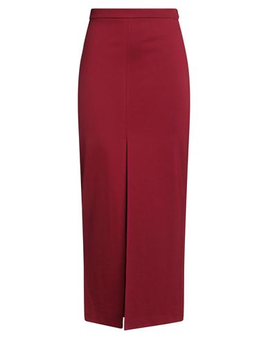 Tensione In Woman Maxi Skirt Garnet Size M Viscose, Nylon, Elastane In Red