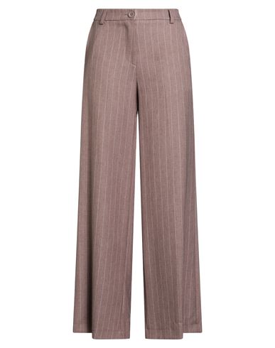 Tensione In Woman Pants Light Brown Size L Polyester, Viscose In Neutral