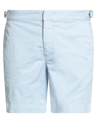 Orlebar Brown Man Shorts & Bermuda Shorts Sky Blue Size 30 Cotton, Elastane In Blue