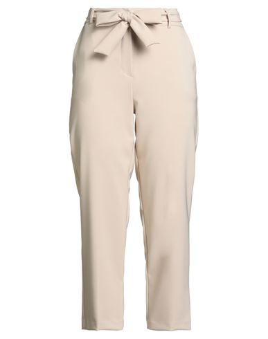 Kocca Woman Pants Beige Size 8 Polyester, Elastane In Neutral