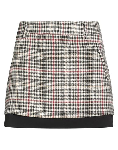 Tensione In Woman Mini Skirt Ivory Size M Polyester, Viscose, Elastane In Black