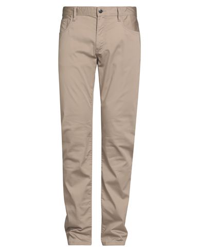 Armani Exchange Man Pants Sand Size 29w-34l Cotton, Polyester, Elastane In Silver