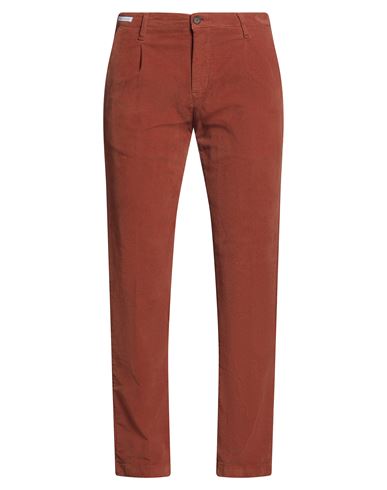 Moro Man Pants Tan Size 34 Cotton, Elastane In Burgundy
