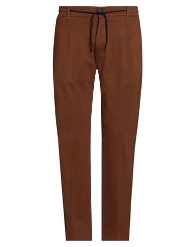 Moro Man Pants Brown Size 36 Viscose, Nylon, Elastane In Brown