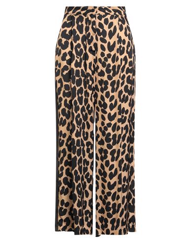Tensione In Woman Pants Sand Size L Viscose, Polyester In Brown