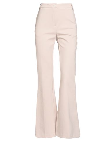 Tensione In Woman Pants Beige Size L Viscose, Polyamide, Elastane In Neutral
