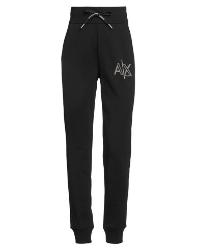 Armani Exchange Woman Pants Black Size M Cotton, Polyester, Elastane In Black