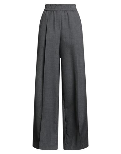Brunello Cucinelli Woman Pants Grey Size 12 Virgin Wool In Gray