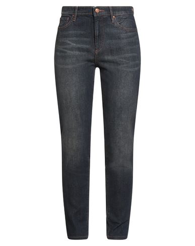 Armani Exchange Woman Jeans Blue Size 30w-32l Cotton, Elastane In Blue