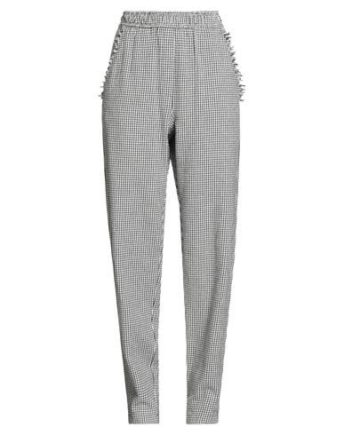 8pm Conscious Woman Pants Off White Size S Recycled Cotton, Cotton, Acrylic In Gray