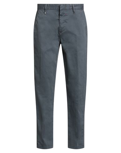 Berna Man Pants Charcoal Size 28 Cotton, Elastane In Gray
