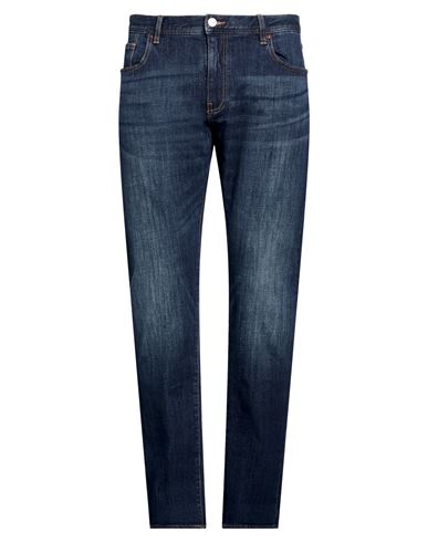 Armani Exchange Man Jeans Blue Size 34w-32l Cotton, Elastane In Blue