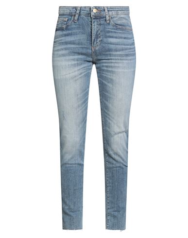 Armani Exchange Woman Jeans Blue Size 32w-32l Cotton, Elastane In Blue