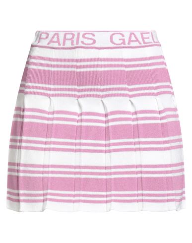 Gaelle Paris Gaëlle Paris Woman Mini Skirt Mauve Size 1 Cotton, Viscose, Elastane In Purple
